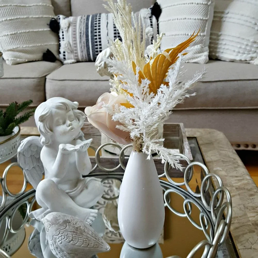 BOHO Farmhouse FAUX FLORAL Arrangement DECOR